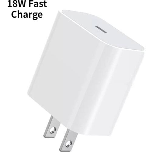 UL Certification 18W IPhone Quick Charging Head for Above IPhone 12 Android 18W Fast Charging Head US EU Plug Charging Head