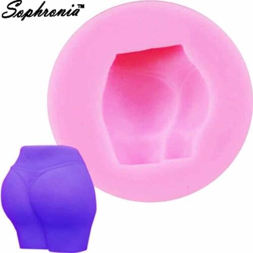 Sophronia Body Butt Shape Silicone Mold For Candy Jelly Jello Candle Chocolate Fondant Gumpaste Clay Cake Decorating Tools m886