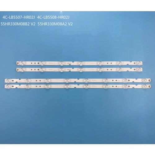 LED strip 4C-LB5507-HR03J 4C-LB5508-HR03J 55HR330M08A2 55HR330M08B2 V2 For TCL D55A620U D55A730U D55A360 55L2 55F6 55L68 55U3800