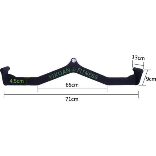 Gym Fitness Lat Pull Down Bar High Low Pulley Cable Machine Attachments Biceps Triceps Blaster Handle Grip Rowing Machine T-bar