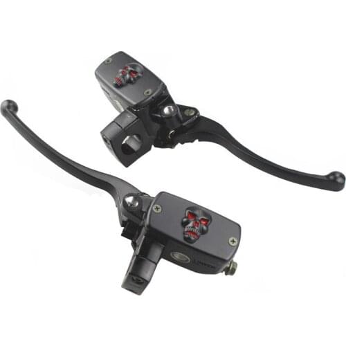 7/8'' 22MM Universal Motorcycle Skull Hydraulic Brake Clutch Master Cylinder Pump Lever Custom For Harley Honda Yamaha Suzuki