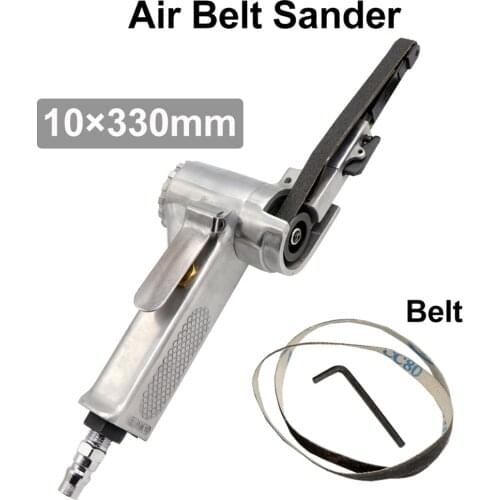 10*330mm Air Belt Sander Air Angle Grinding Machine Sanding Machine with Sanding Belts for Air Compressor