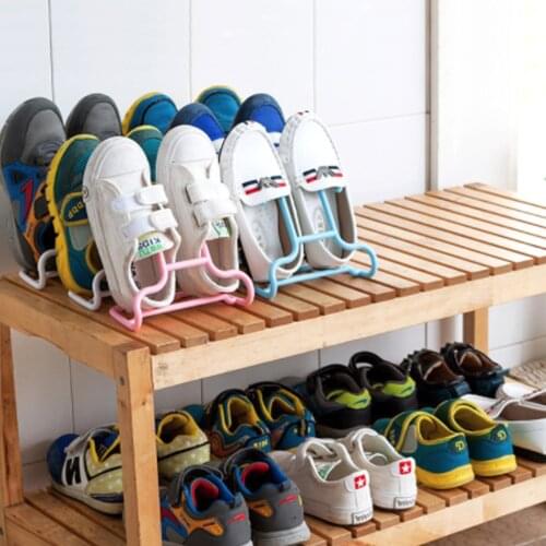 10PCS/Set Shoe Shelf Drying Rack Shoe Rack Holder Stand Multi-Function Kids Shoes Hanger Space-Saving Storage Organizer