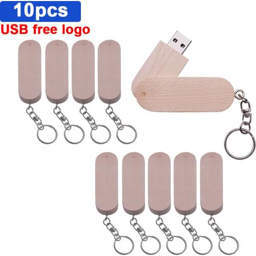 10pcs/lot Free Custome LOGO wooden usb + gift usb flash drive usb 2.0 wood pendrive 4GB 8GB 16GB 32GB 64GB wedding gifts
