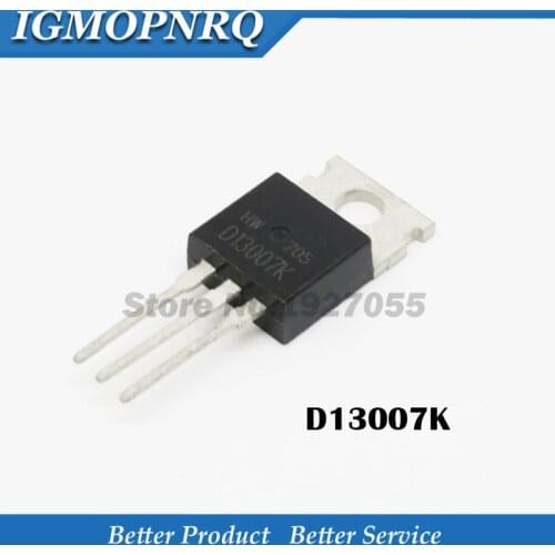 10pcs/lot D13007K 13007K TO-220 220 8 a400v80w High pressure quick switch NPN transistor