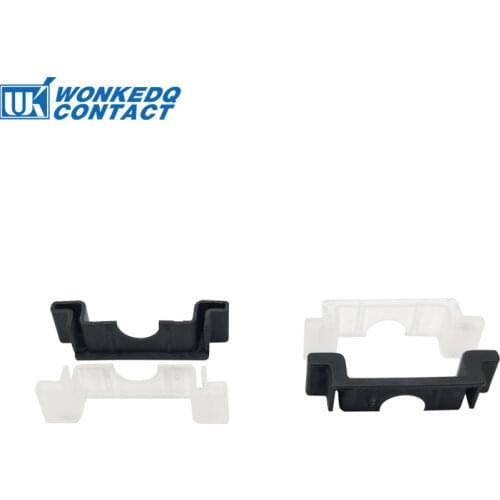 20Pcs Din Rail Protect Cut Resistant Cover NS35-HT-B/T For 35mm DIN Rail Black/Transparent Terminal Block End Cap Protector