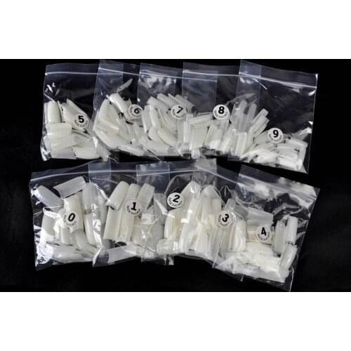 500Pcs Acrylic French False Nail Art Tips Extension Artificial Full Cover Fake Nail UV Gel Manicure Women Beauty Tool