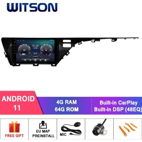 WITSON Android 10.0 CAR DVD SYSTEM for TOYOTA CAMRY 2018 (LOW) car dvd player link/DAB/OBD/TPMS/DVR/Wifi/3G/4G support