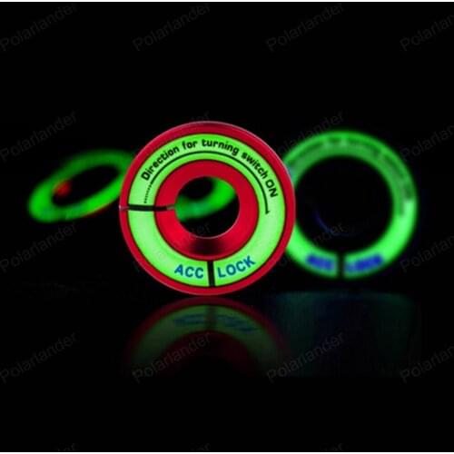 Car Ignition Switch Cover Sticker For VW/Lavida/polo/bora/GOLF 6 CC/touareg/Sagitar Luminous Key Ring Car Styling