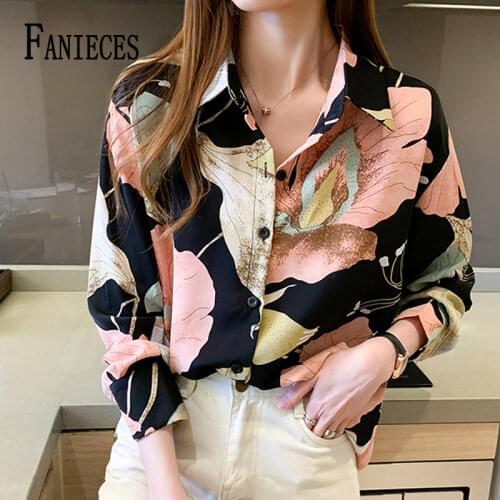 Fashion casual shirt Women Blouses 2021 Spring autumn chiffon Blouse long sleeve Loose Tops Shirts Blusas Mujer chemise femme