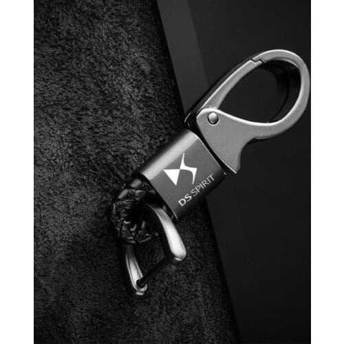 For DS SPIRIT DS3 DS4 DS4S DS5 5LS DS6 DS7 WILD RUBIS Car trinket accessories Key Keyring Metal Car Leather / Key Ring Keychain