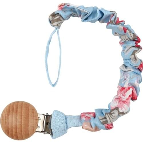 Baby Cotton Pacifier Chain Pacifier Clip Infant Teething Toys Holder For Nipples X5XE