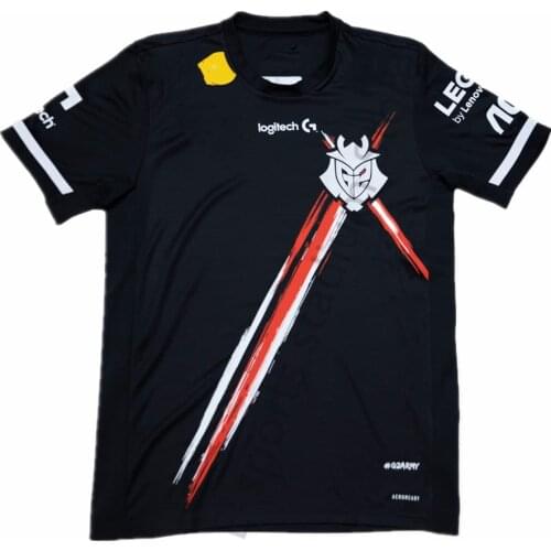 LOL G2 E-sports Game Team Uniform G2 Service LOL CSGO LEC 2021 New Summer LOL G2 Supporter T-shirt