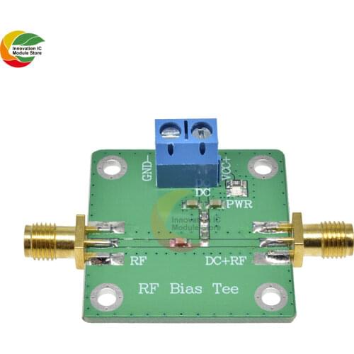 DC Bias Tee 10-6000MHz RF Microwave DC Bias DC-blocker Module Broadband For HAM Radio RTL SDR LNA Low Noise Ham Radio Amplifier