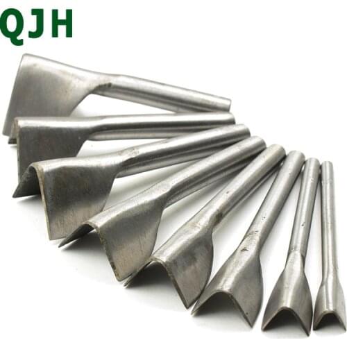 Hot Sales 8pcs/set New Useful DIY Craft Cutter Punch Strap Belt V-Shape Leather Punch Tool 10-45MM Leather Craft