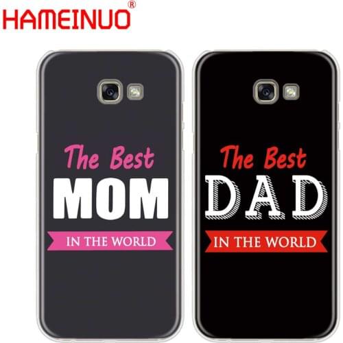 HAMEINUO the best MOM DAD cell phone case cover for Samsung Galaxy A3 A310 A5 A510 A7 A8 A9 2016 2017 2018