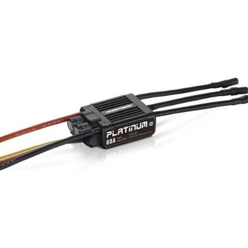 HobbyWing Platinum PRO V4 60A ESC (3S-6S) for 450-480 Class Heli (Propeller: 325-360mm) 1pc
