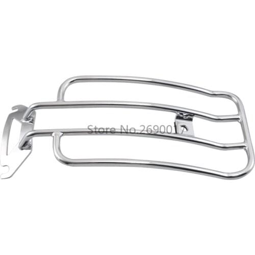 Motorcycle Chrome Luggage Rack Rear Sissy Bar Support Shelf For Harley Davidson Electra Glide Road King FLHR FLHRS FLHRC 1998-Up