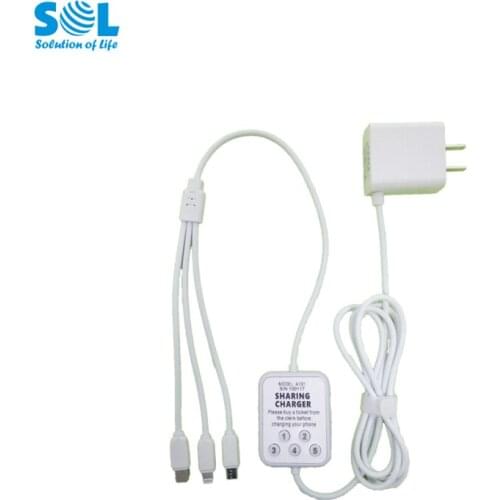 2021 Newest Hot Selling Share Fast Wall Mobile Phone Charger Cable Rental Charging Adapter Cable For Hotel Room Bar Cafe Shop