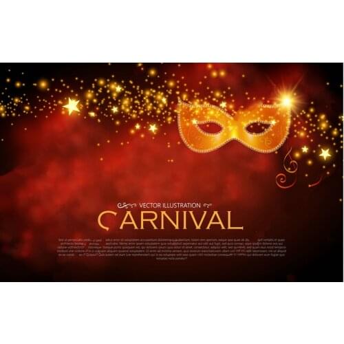 Carnival Masquerade Party backdrop Vinyl cloth High quality Computer print party backgrounds
