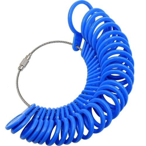 Ring Sizer Set Finger Gauge Measure Tool Jewelry Sizing 1-13 with Half 27 Pieces