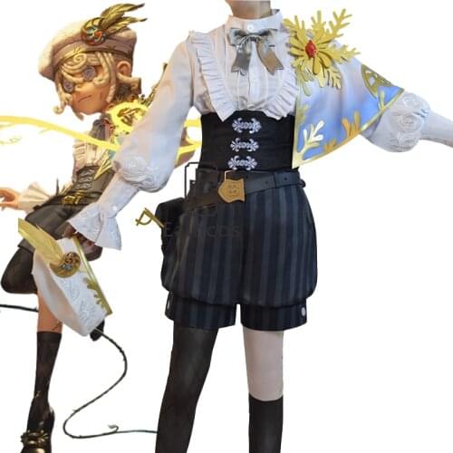 Game Identity V Golden Ratio Painter Edgar Valden Copslay Costume Shoes Suit Uniform Halloween Outfit For Women