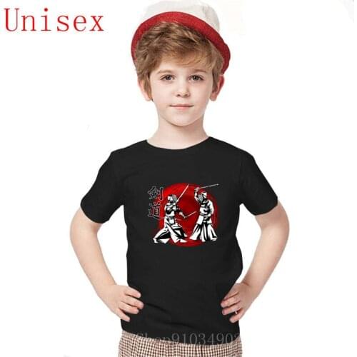 Cool Kendo girls clothes t shirt Cartoon Cute T-Shirt short sleeve t-shirt all cotton t-shirts boys summer clothes boys clothes
