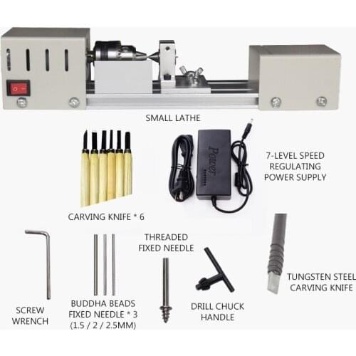 Multifunctional Small Bench Drill Miniature Beads Machine Home High Precision Small Lathe Processing Lathe Tool Holder