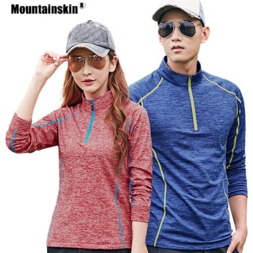 Women Mens Hiking Quick Drying T-Shirt Long Sleeve Outdoor Sport Climbing Camping Trekking Fishing Male Breathable Coats VA462