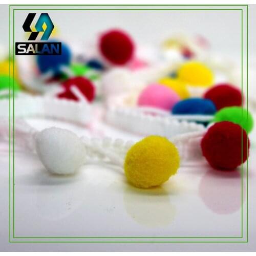 Factory direct exquisite 3cm hanging tassel hair ball lace diy decorative curtain fabric home accessories