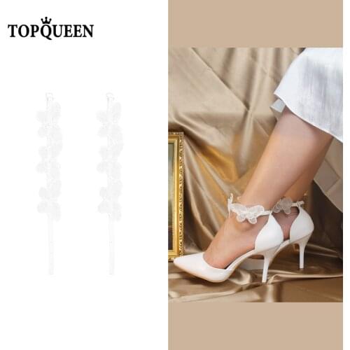TOPQUEEN-AS14 High Heels belt band With Buckle Anti-loose Shoe Straps for High Heeled Shoes