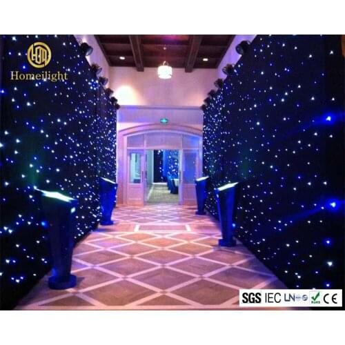 2019 Most Popular 2*3m LED Curtain With Stars Effect Starlit Sky LED Star Curtain with 17 Programs