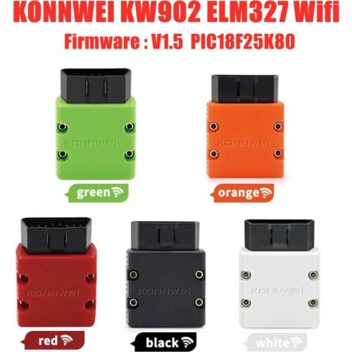 OBD2 Code Scanner KONNWEI KW902 ELM327 Wifi V1.5 PIC18F25k80 ELM 327 CAN BUS ODB2 Diagnostic Scanner for Android Phone