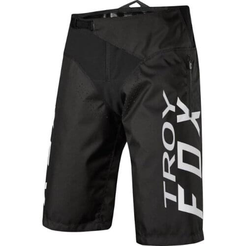 TROY FOX MX Black DEMO DH Shorts Mountain Dirt Bike Racing Pants MTB BMX Sports Riding Breathable Motocross Bicycle Shorts