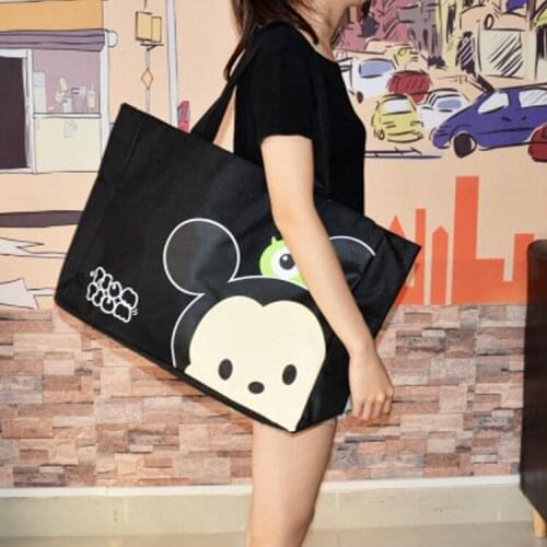 Disney Mickey diaper Bag Minnie Shoulder Cartoon lady Tote Large Capacity handbags Stitch Women waterproof travel shopping bag