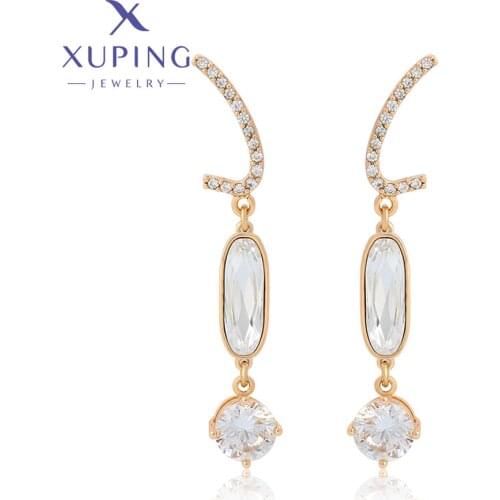 Xuping Jewelry New Style Luxury Special Stylish Elegant Shinning Ladies Crystals Earrings 20602