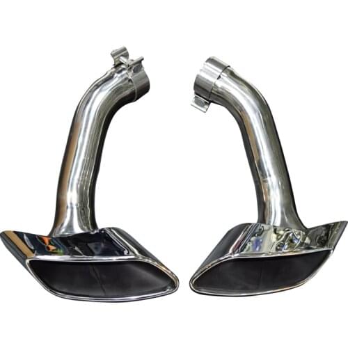 1 Pair 304 Stainless Steel Exhaust Pipe For BMW X6 E71 2008-2013 Exhaust Tip Muffler Tip Black Tailpipe