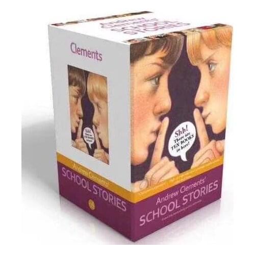 10 Books/Set Andrew Clements Frindle Original English Reading Books American Classics School Stories