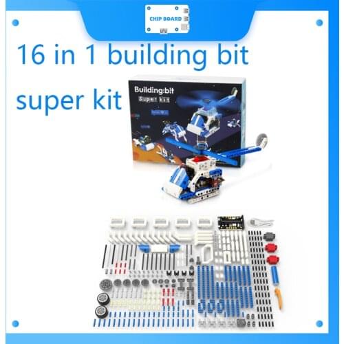 16 in 1 building bit super kit educational robot toy for Python and Makecode programming compatible with microbit V1and V2