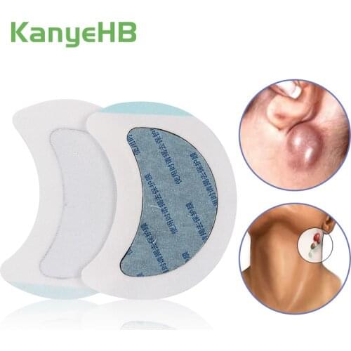 2pcs/bag Herbal Lymphatic Detox Patch Neck Anti-Swelling Plaster Painless Treatment LymphPads Medical Dredge Breast Patch H079