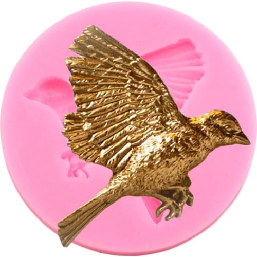 3D Birds Silicone Mold DIY Cupcake Fondant Cake Decorating Tools Jewelry Resin Clay Molds Candy Chocolate Gumpaste Soap Moulds