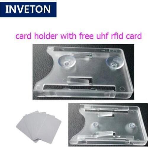 Vehicle PVC Card Holder Suction Cup UHF RFID Card Tag Waterproof Holder for Windshield Card