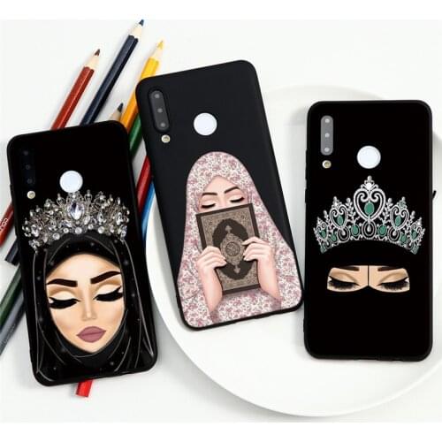 Woman In Hijab Face Muslim Islamic Black Case For Huawei Mate 30 20 P Smart P40 P30 P20 P9 P10 Lite E Pro Plus 2017 2019 Case