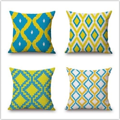 Bohemian Style Geometric Printed Decor Cushion Cover Car Almofadas Nordic Home Throw Pillow Fashion Cushions Fundas Cojines
