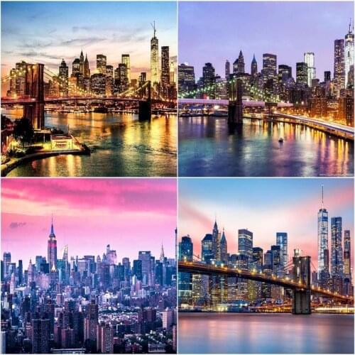 GATYZTORY City Night 5D DIY Diamond Painting Full Diamond Embroidery Diamond Mosaic Of Diamond Embroidery Cross Stitch Kits Diam