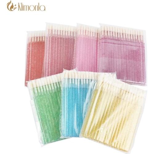 Hot 50/100Pcs Disposable Lip Brush Lipstick Wands Eye Lash Extension Mascara Applicator Nail Clearner Brush for Manicure Makeup