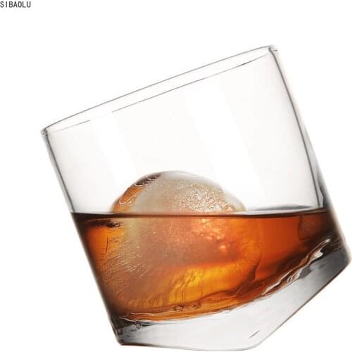 Creative Shake Whisky Rocking Glass Tumbler Glass Wine Beer Mug Beer Glasses Cocktail Bar 10 Oz Brandy Snifters Verre