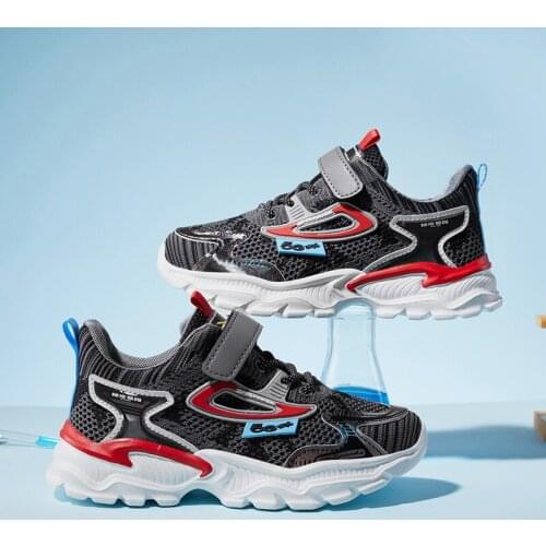 Boys Sneakers Luxury Brand Kids Breathable Toddler Boy Shoes 12-17 Years Old Sports Running Big Kids Black Basketball Shoes 2021