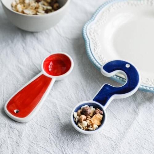 Small Spoon кухня аксессуары ложка Kitchen Supplies Personality Baking Measure Ladles Seasoning Spoons Household Ceramic Ladle