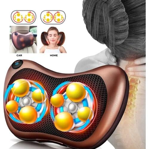 Neck massage pillow electric mkneading smart Car Home Cervical Shiatsu Massage Head Waist Shoulder Foot Relax Machine SU320